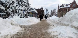 Zasypane ulice w Malborku (fot. Radio Gdańsk/Mateusz Czerwiński)