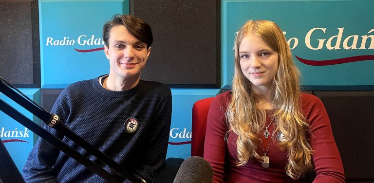Filip Paprocki i Anna Rosa (fot. Radio Gdańsk/Joanna Merecka-Łotysz)