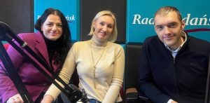 Anna Rozental, Anita Wesołowska oraz  Patryk Rozental (fot. Radio Gdańsk/Joanna Merecka-Łotysz)
