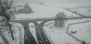 Skrzyżowanie ulic: Chwarznieńska-Wiczlińska, po prawej stronie ul. bpa. Pelczara (fot. Zarząd Dróg Miejskich/Marcin Mielewski)