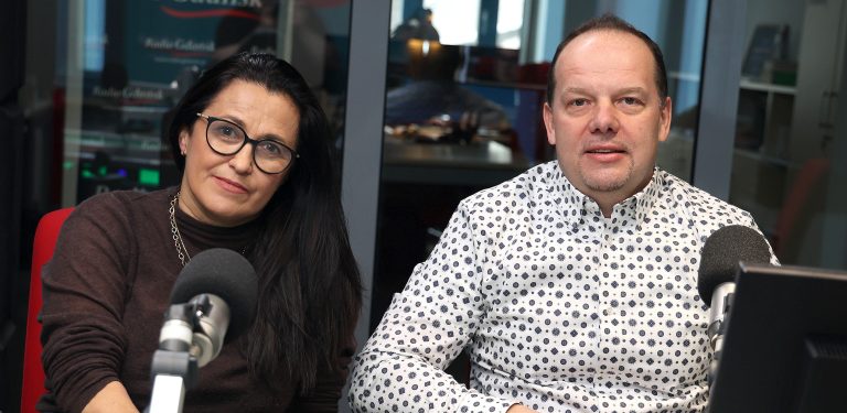 Izabela Grajek-Czabajska i Szczepan Sakowicz (fot. Radio Gdańsk/Adrian Kasprzycki)