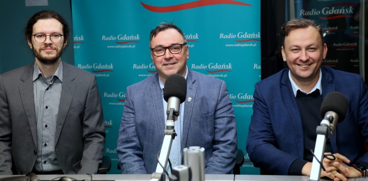 Jędrzej Szerle, Wojciech Ogrodnik i Kordian Kulaszewicz (fot. Radio Gdańsk/Adrian Kasprzycki)