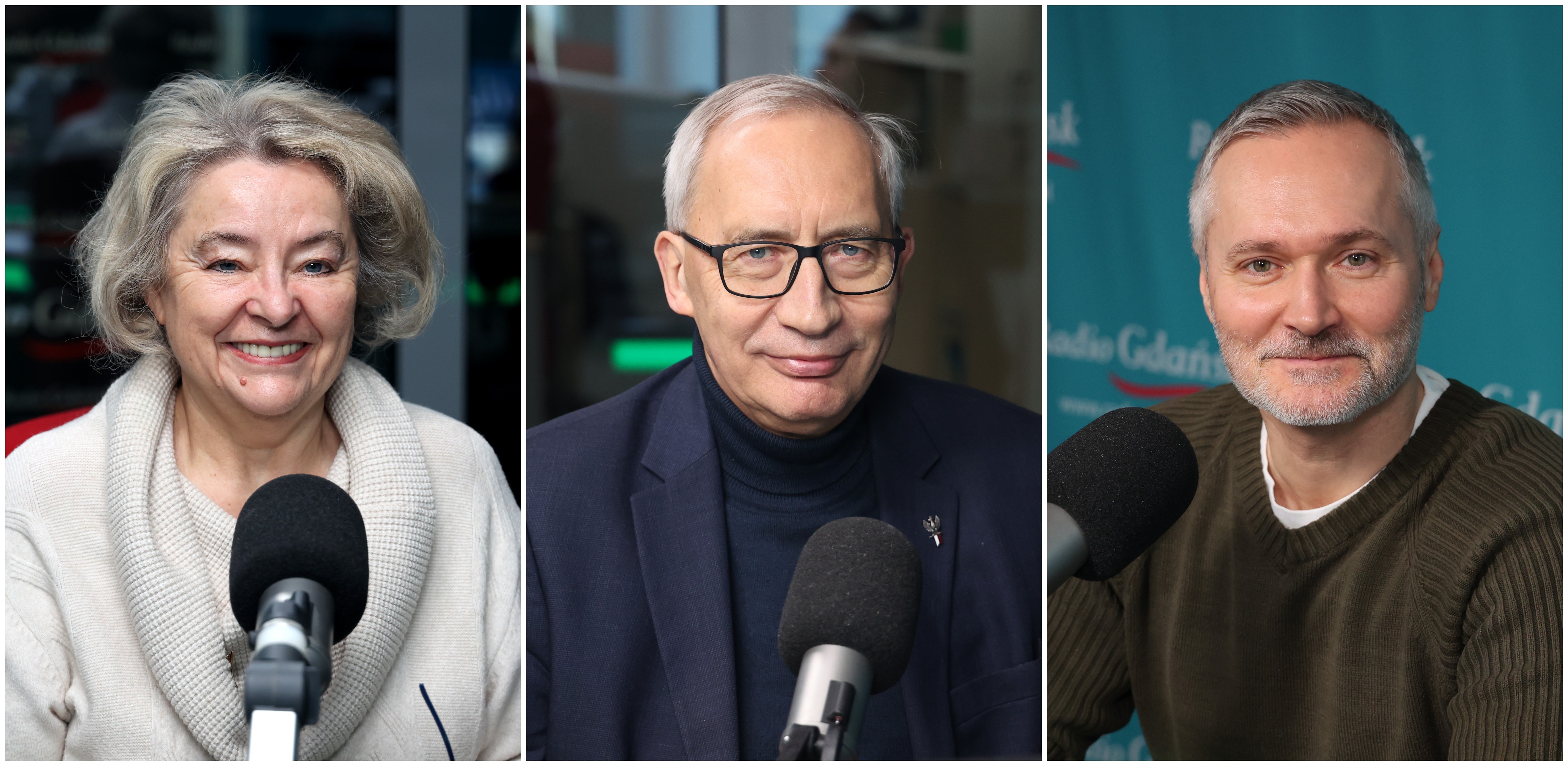 Jolanta Banach, Kazimierz Smoliński i Jarosław Wałęsa (fot. Radio Gdańsk/Adrian Kasprzycki)