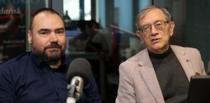 Maciej Krzesiński i prof. Marek Grzybowski (fot. Radio Gdańsk/Adrian Kasprzycki)