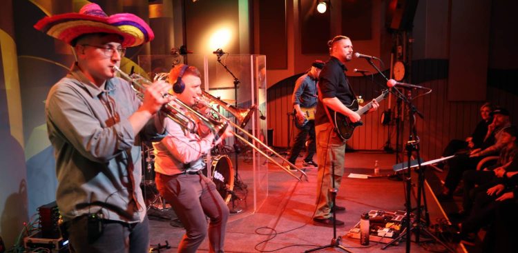 Zespół Majestic w Studiu Koncertowym Radia Gdańsk im. Janusza Hajduna (fot. Radio Gdańsk/Piotr Puchalski)