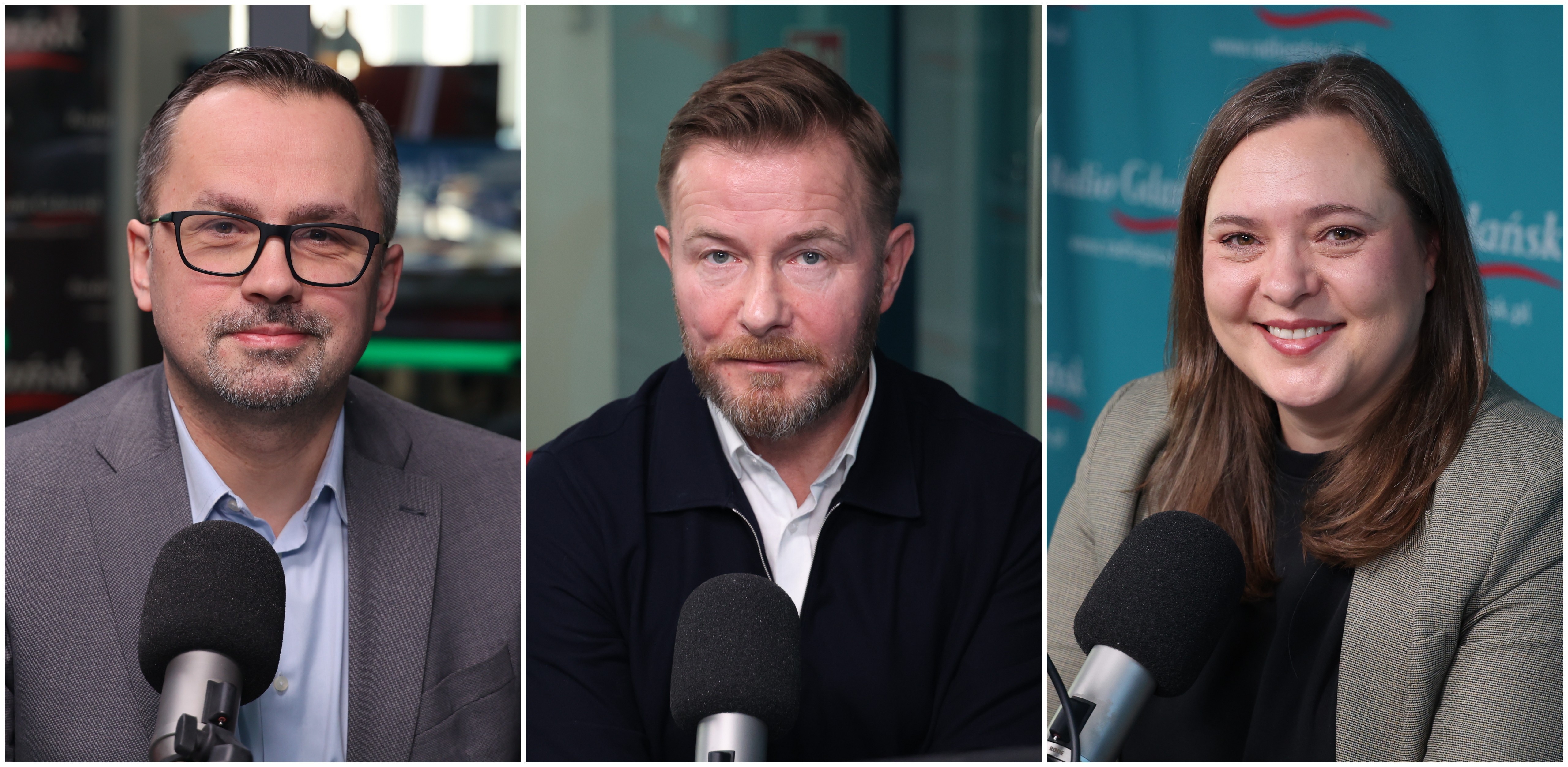 Marcin Horała, Ryszard Świlski i Anna Górska (fot. Radio Gdańsk/Adrian Kasprzycki)
