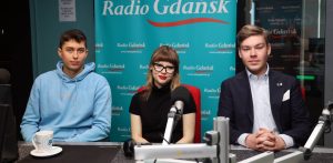 Oliwier Starczewski, Zuzanna Rybikowska, Aleksander Montana (fot. Radio Gdańsk)
