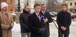 Konferencja prasowa radnych gdańskich dzielnic. Gdańsk, 09.02.2026 r. (fot. Radio Gdańsk/Oskar Bąk)