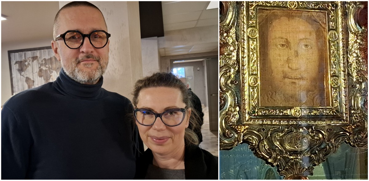 Katarzyna i Krzysztof Zabłońscy, Oblicze z Manopello (fot. archiwum Krzysztofa i Katarzyny Zabłońskich)