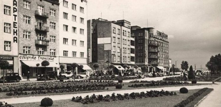 Skwer Kościuszki, zdjęcie zostało wykonane między 1937 a 1939 rokiem (fot. archiwum Muzeum Miasta Gdyni/Henryk Poddębski)