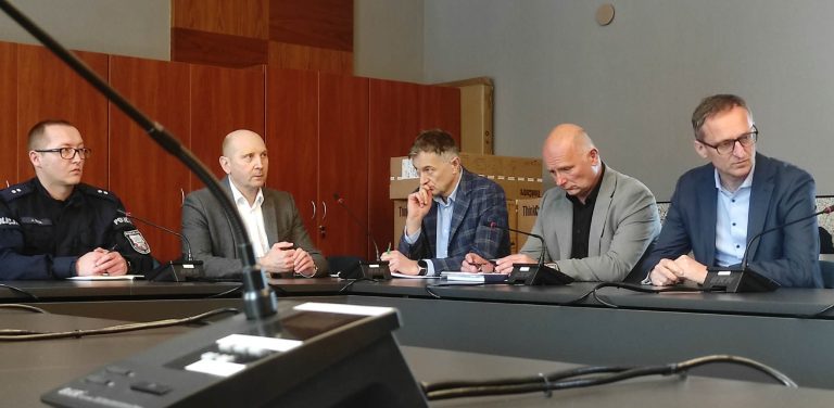 Sztab kryzysowy w Pruszczu Gdańskim (fot. Radio Gdańsk/Mateusz Czerwiński)