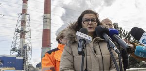 Prezydent Gdańska Aleksandra Dulkiewicz podczas konferencji (fot. Facebook/UM Gdańsk)