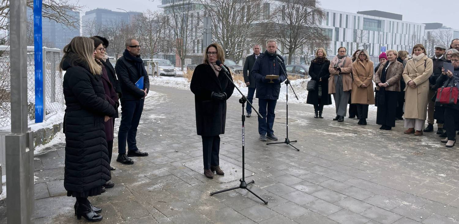 Uroczystość nadania ulicy w Gdańsku-Oliwie im. prof. Marii Janion, 10.02.2026 r. (fot. Radio Gdańsk/Oskar Bąk)