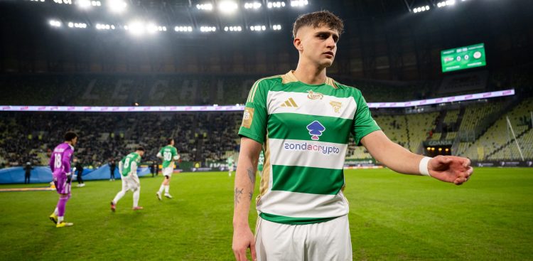 PKO Ekstraklasa: Lechia Gdańsk - Zagłębie Lubin n/z Tomasz Neugebauer  24.02.2026 / fot. Mateusz Słodkowski / KFP / Trojmiasto.pl