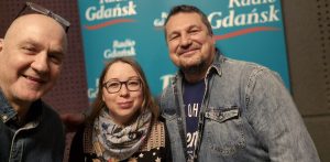 Andrzej Urbański, Daria Balabai i Tomek Lipski (fot. Radio Gdańsk)