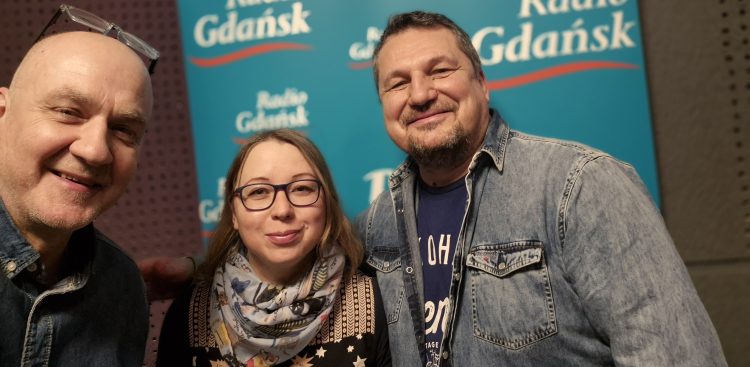 Andrzej Urbański, Daria Balabai i Tomek Lipski (fot. Radio Gdańsk)