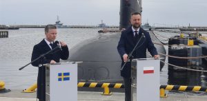 Władysław Kosiniak-Kamysz oraz minister obrony Szwecji Pal Jonson (fot. M.Lange/Radio Gdańsk)