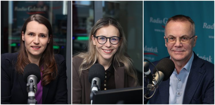 Agnieszka Pomaska, Agnieszka Buczyńska i Jarosław Sellin (fot. Radio Gdańsk/Adrian Kasprzycki)