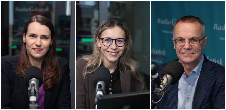 Agnieszka Pomaska, Agnieszka Buczyńska i Jarosław Sellin (fot. Radio Gdańsk/Adrian Kasprzycki)