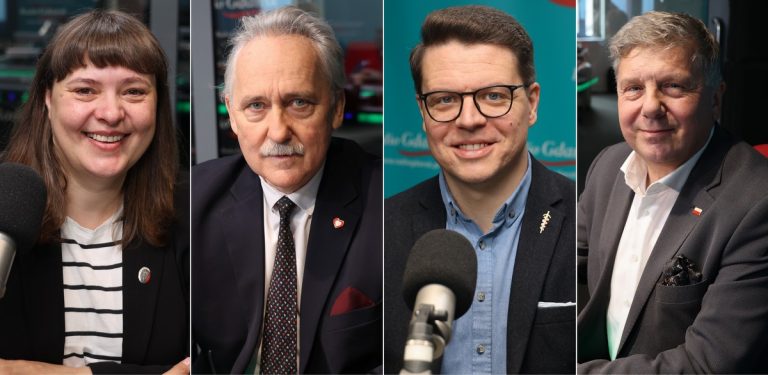 Anna Górska, Leszek Czarnobaj, Krzysztof Szymański, Piotr Karczewski (fot. Radio Gdańsk/Martyna Krawcewicz)