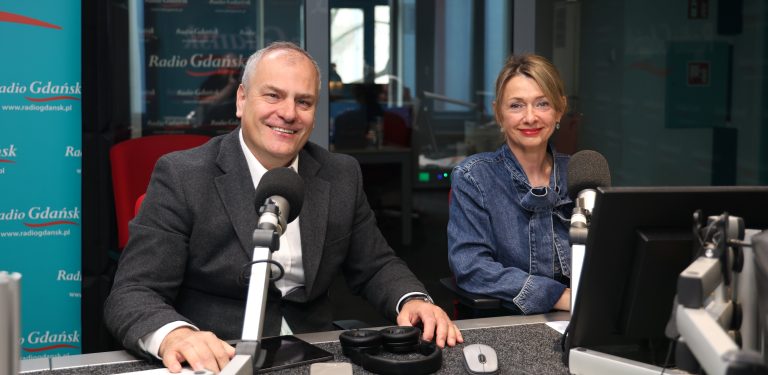 Błażej Kucharski i Ewa Podgórska-Rakiel (fot. Radio Gdańsk/Adrian Kasprzycki)