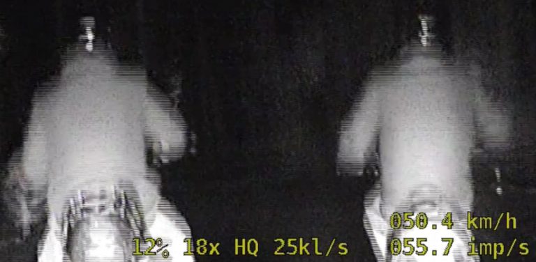 Pościg za młodymi motorowerzystami (fot. KPP Bytów)