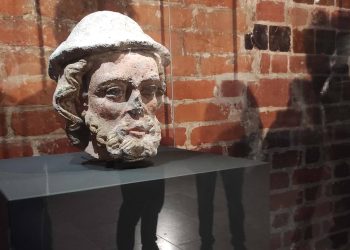 Głowa św. Jakuba Starszego w Muzeum Zamkowym w Malborku (fot. Radio Gdańsk/Mateusz Czerwiński)