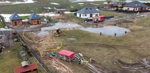 Rozlewisko w Stanisławiu (fot. Straż Pożarna w Tczewie)