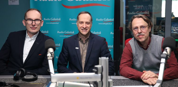Jakub Ubych, Dawid Biernacik i Łukasz Piesiewicz (fot. Radio Gdańsk/Adrian Kasprzycki)