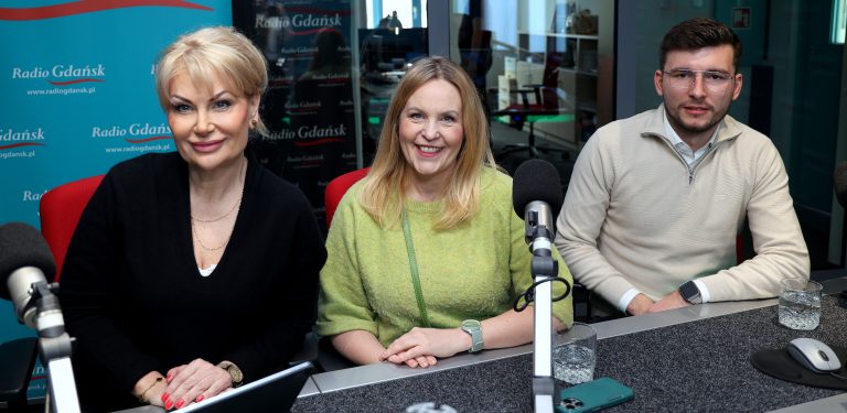 Grażyna Bojarska-Dreher, Katarzyna Michałowska, Miłosz Sieliwończyk (fot. Radio Gdańsk/Martyna Krawcewicz)