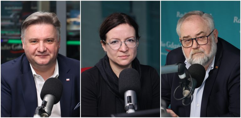 Michał Kowalski, Barbara Brzezicka i Piotr Adamowicz (fot. Radio Gdańsk/Adrian Kasprzycki)