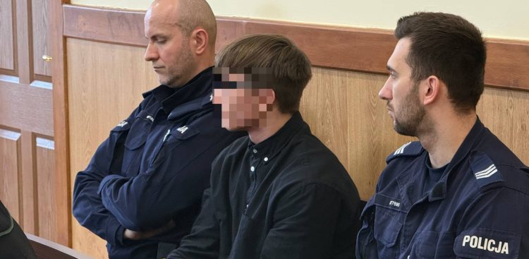 Oskar I. przed sądem w Słupsku (fot. Radio Gdańsk/Łukasz Kosik)