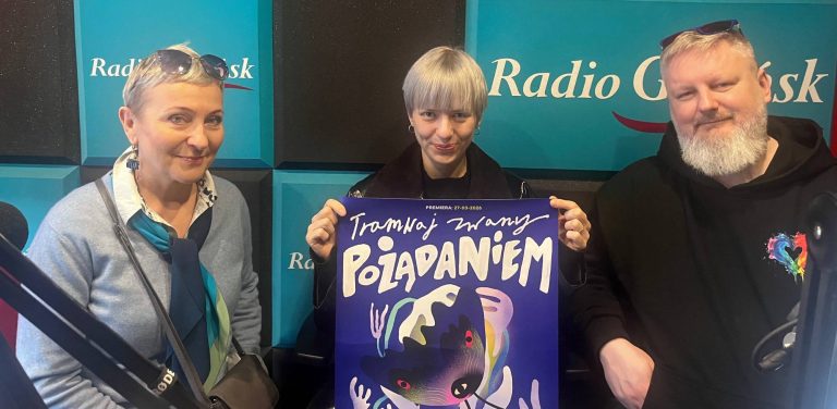 Jolanta Krawczykiewicz, Zdenka Pszczołowska, Łukasz Molski (fot. Radio Gdańsk/Joanna Merecka-Łotysz)