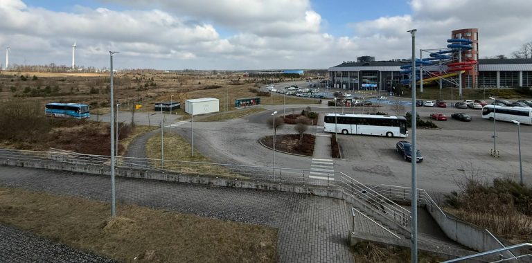 Obszar przy Parku Wodnym Trzy Fale (fot. Radio Gdańsk/Łukasz Kosik)