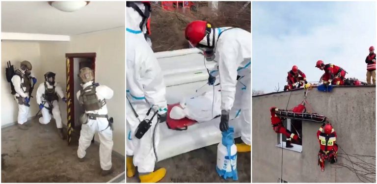 Ćwiczenia "Rzucewo 2026" (fot. KW PSP w Gdańsku)