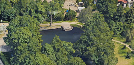 Staw Reja, punkt początkowy prac na Potoku Karlikowskim (fot. Google Street View)