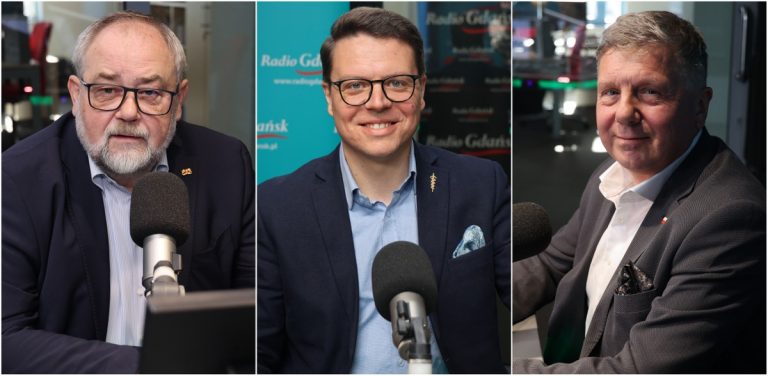 Piotr Adamowicz, Krzysztof Szymański, Piotr Karczewski (fot. Radio Gdańsk/Martyna Krawcewicz)