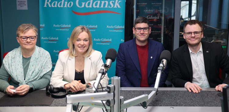 Elżbieta Strzelczyk, Katarzyna Czerniewska, Bartosz Stefański i Jan Perucki (fot. Radio Gdańsk/Adrian Kasprzycki)