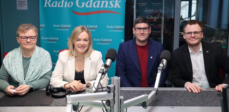 Elżbieta Strzelczyk, Katarzyna Czerniewska, Bartosz Stefański i Jan Perucki (fot. Radio Gdańsk/Adrian Kasprzycki)