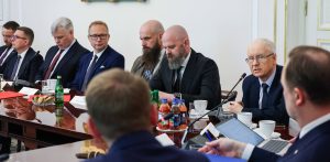 Jacek Pauli, burmistrz Skarszew, w Belwederze podczas powołania Rady Klimatu i Środowiska przy Prezydencie RP (fot. Grzegorz Jakubowski/KPRP)