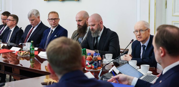 Jacek Pauli, burmistrz Skarszew, w Belwederze podczas powołania Rady Klimatu i Środowiska przy Prezydencie RP (fot. Grzegorz Jakubowski/KPRP)