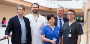 Na zdjęciu od lewej prof. Michael Huebler, dr Grzegorz Łaskawski, prof. Joanna Kwiatkowska, dr hab. Rafał Pawlaczyk, dr hab. Radosław Jaworski (fot. UCK)