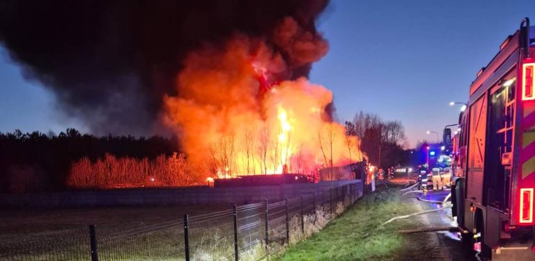 Pożar w Czersku, 11.04.2026 r. (fot. KW PSP w Gdańsku)