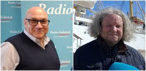 kapitan Jacek Chabowski i kapitan Dariusz Jellonnek (fot. Radio Gdańsk/Anna Rębas)