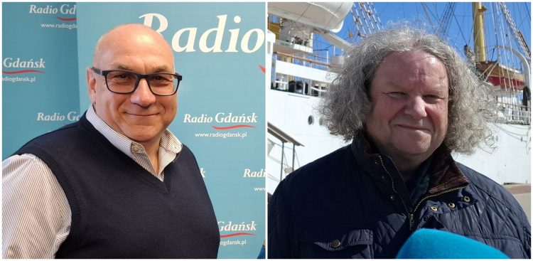 kapitan Jacek Chabowski i kapitan Dariusz Jellonnek (fot. Radio Gdańsk/Anna Rębas)