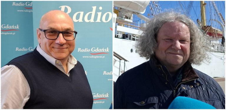 kapitan Jacek Chabowski i kapitan Dariusz Jellonnek (fot. Radio Gdańsk/Anna Rębas)