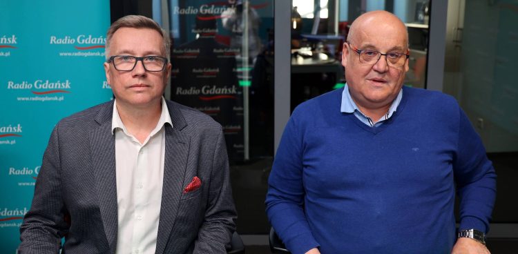Dr Rafał Majewski i prof. Piotr Mickiewicz (fot. Radio Gdańsk/Martyna Krawcewicz)