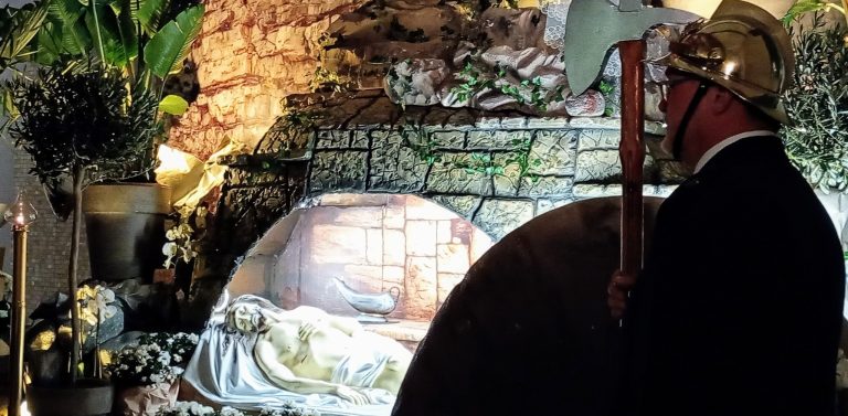 Grób Pański w kościele św. Ojca Pio w Gdańsku (fot. Radio Gdańsk/Alicja Samolewicz-Jeglicka)