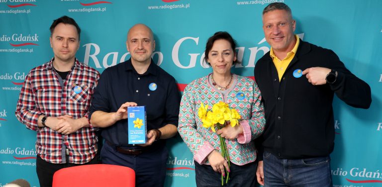 Kamil Wicik, Marcin Żukowski, Magda Szpiner i Maciej Dolewski (fot. Radio Gdańsk/Adrian Kasprzycki)