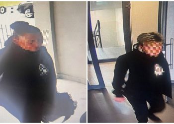 Sprawczyni kolizji chciała oszukać policjantów, zakładając perukę (fot. KMP w Słupsku)